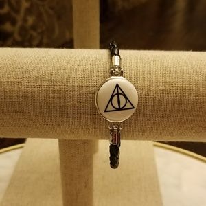 ⚡Harry Potter Deathly Hallows SnapLeather Bracelet